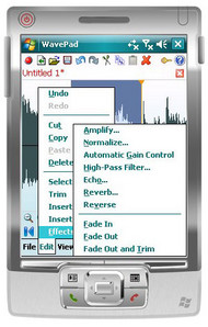 Wavepad Audio Editor for Pocket PC screenshot